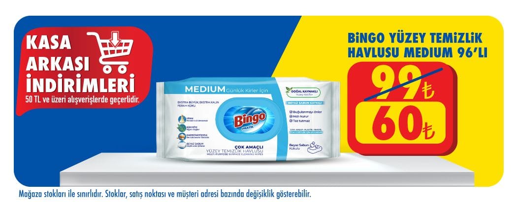 bingo havlu-50 tl
