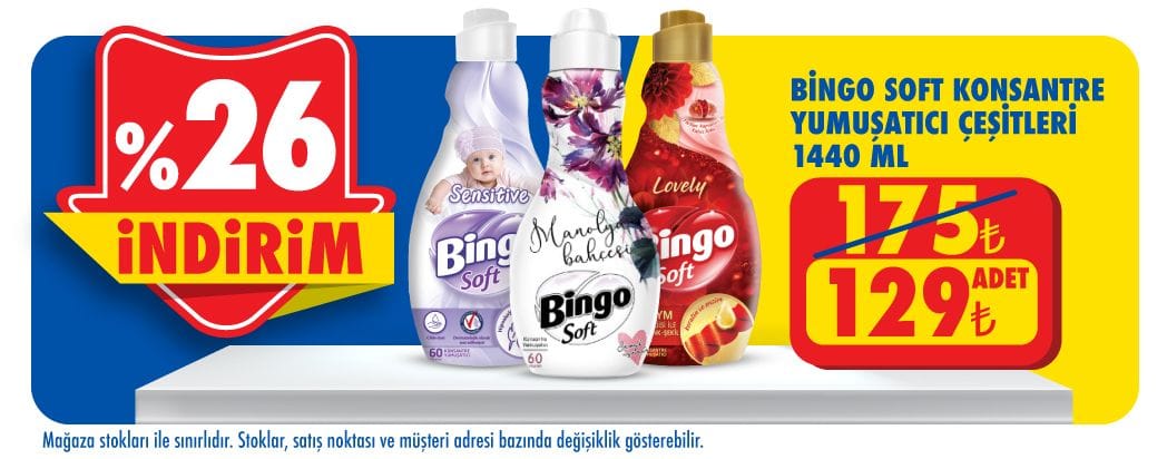 bingo yumuşatıcı