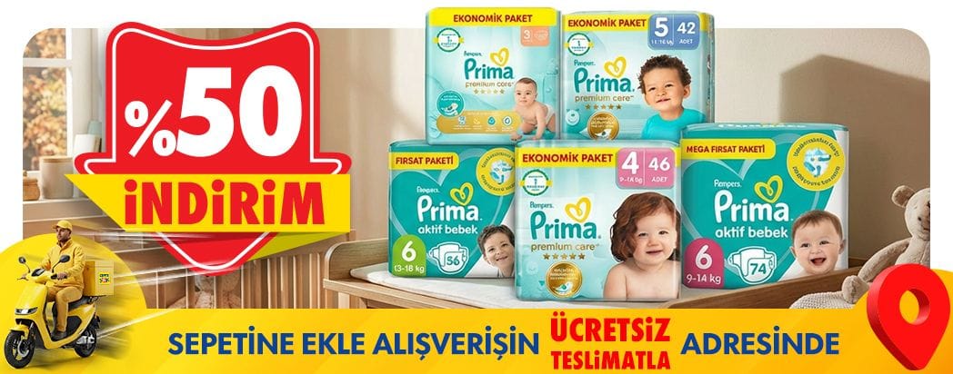 prima ücretsiz teslimat