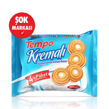 Tempo Vanilya Kremalı Bisküvi 4'lü 300 g