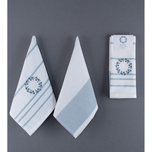 Royal 2'li Kurulama Bezi Seti Mavi Çiçek