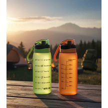 Herevin Transparan Ölçü Baskılı Matara 1 Lt