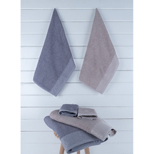 Royal Yüz Havlusu Simli Mor