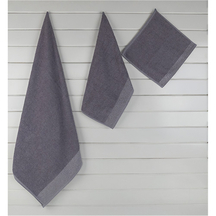 Royal 2'li El Havlusu Simli Mor - Bej