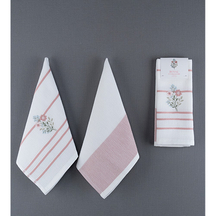 1 Royal 2'li Kurulama Bezi Seti Pembe Çiçek