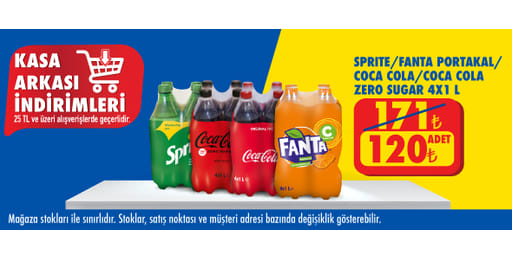 25 TL ve üzeri alışverişte 120.00 TL!