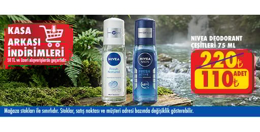 50 TL ve üzeri alışverişte 110.00 TL!