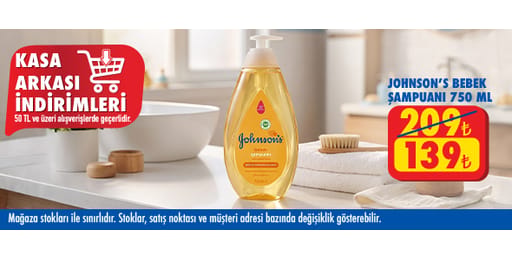 50 TL ve üzeri alışverişte 139.00 TL!