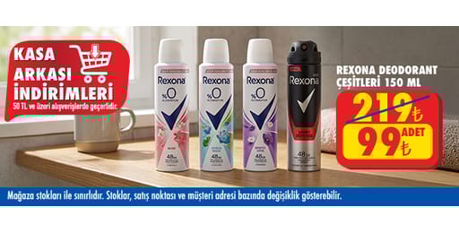 50 TL ve üzeri alışverişte 99.00 TL!