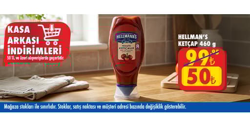 50 TL ve üzeri alışverişte 50.00 TL!