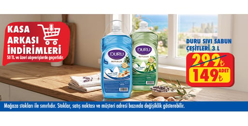 50 TL ve üzeri alışverişte 149.00 TL!