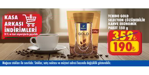 50 TL ve üzeri alışverişte 190.00 TL!