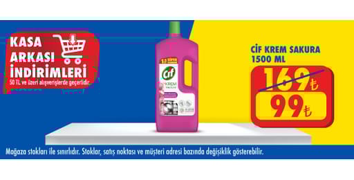 50 TL ve üzeri alışverişte 99.00 TL!