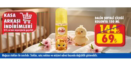 50 TL ve üzeri alışverişte 69.00 TL!