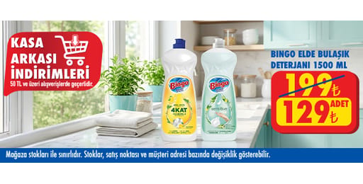 50 TL ve üzeri alışverişte 129.00 TL!