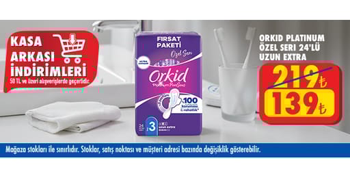 50 TL ve üzeri alışverişte 139.00 TL!
