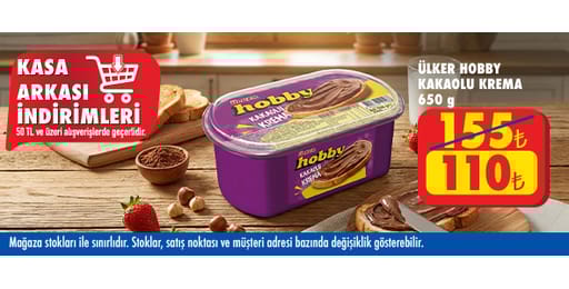 50 TL ve üzeri alışverişte 110.00 TL!