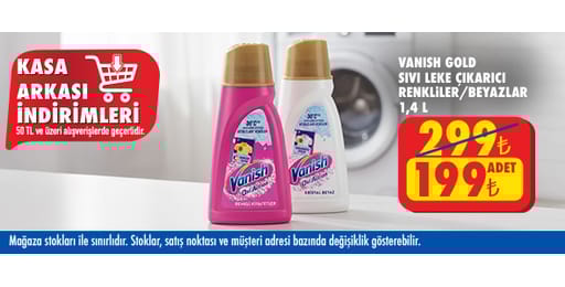50 TL ve üzeri alışverişte 199.00 TL!