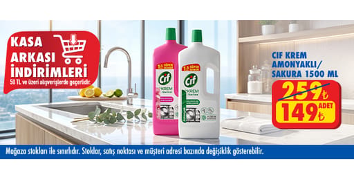 50 TL ve üzeri alışverişte 149.00 TL!