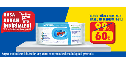 50 TL ve üzeri alışverişte 60.00 TL!