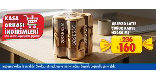 50 TL ve üzeri alışverişte 160.00 TL!