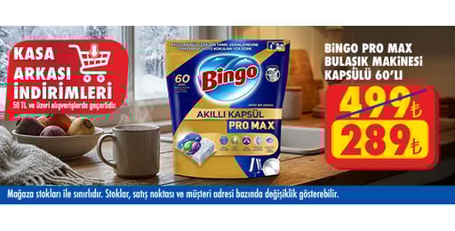 50 TL ve üzeri alışverişte 289.00 TL!