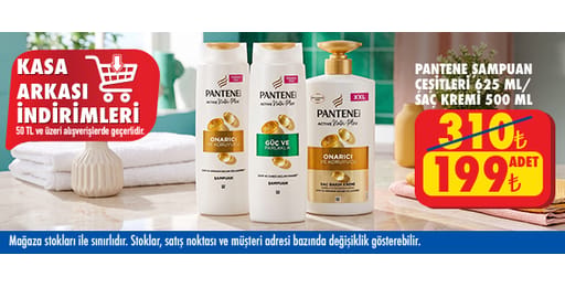 50 TL ve üzeri alışverişte 199.00 TL!