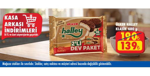 50 TL ve üzeri alışverişte 139.00 TL!
