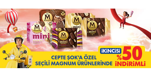 magnum ikincisi %50 indirim