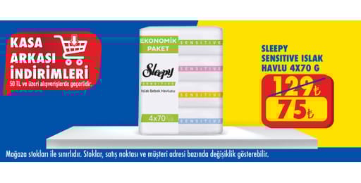 50 TL ve üzeri alışverişte 75.00 TL!