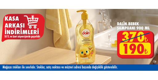 50 TL ve üzeri alışverişte 190.00 TL!