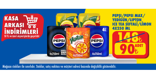 50 TL ve üzeri alışverişte 90.00 TL!