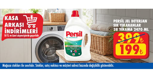50 TL ve üzeri alışverişte 199.00 TL!