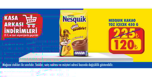 25 TL ve üzeri alışverişte 120.00 TL!