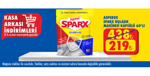 25 TL ve üzeri alışverişte 219.00 TL!