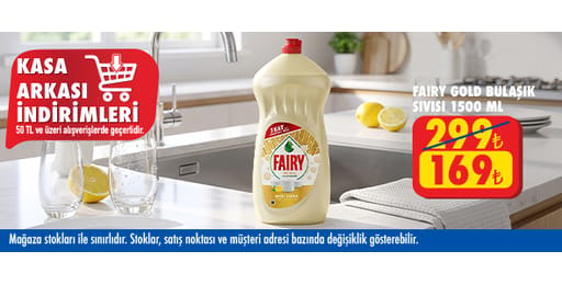 50 TL ve üzeri alışverişte 169.00 TL!