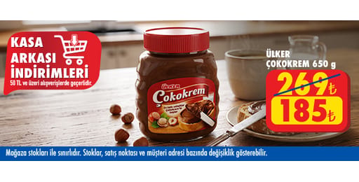 50 TL ve üzeri alışverişte 185.00 TL!