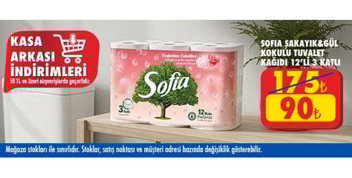 50 TL ve üzeri alışverişte 90.00 TL!