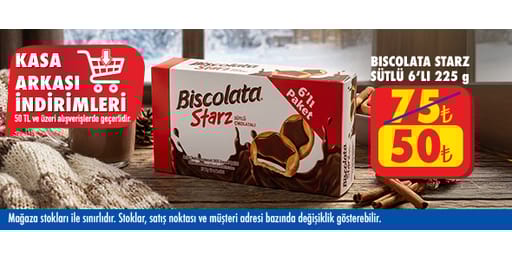 50 TL ve üzeri alışverişte 50.00 TL!