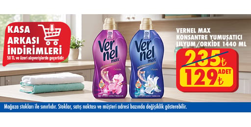 50 TL ve üzeri alışverişte 129.00 TL!