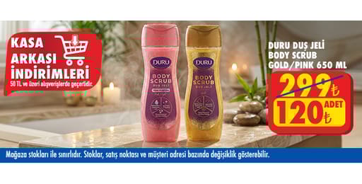 50 TL ve üzeri alışverişte 120.00 TL!