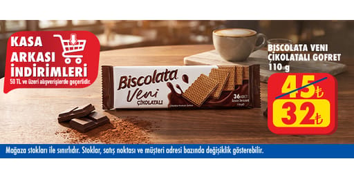 50 TL ve üzeri alışverişte 32.00 TL!