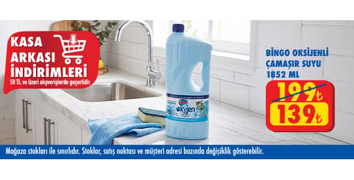 50 TL ve üzeri alışverişte 139.00 TL!