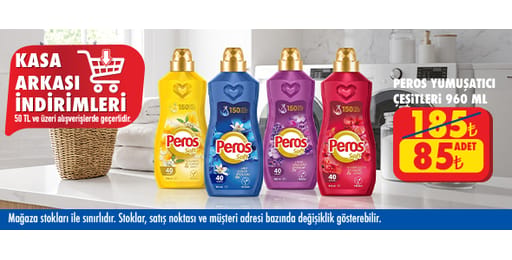 50 TL ve üzeri alışverişte 85.00 TL!