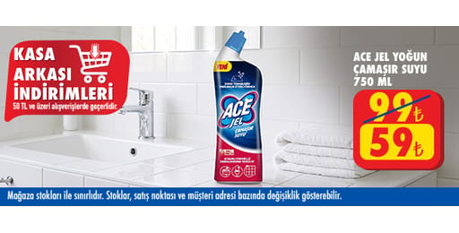 50 TL ve üzeri alışverişte 59.00 TL!