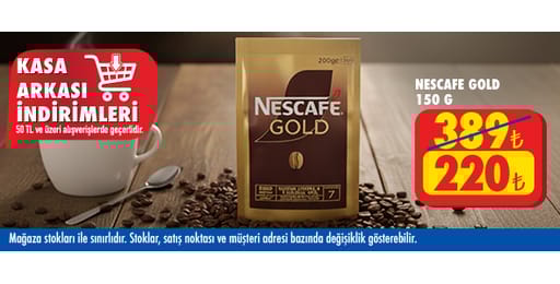 50 TL ve üzeri alışverişte 220.00 TL!