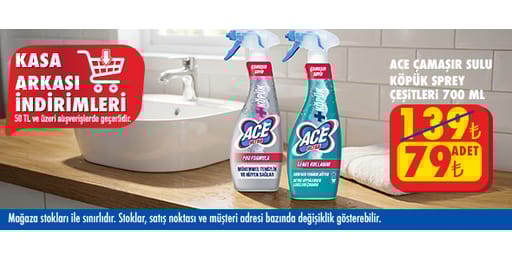 50 TL ve üzeri alışverişte 79.00 TL!