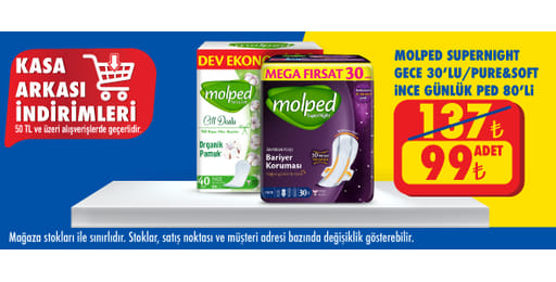 50 TL ve üzeri alışverişte 99.00 TL!