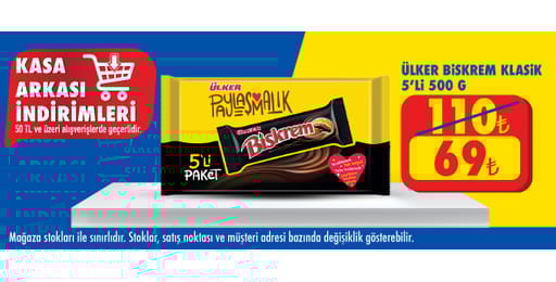 50 TL ve üzeri alışverişte 69.00 TL!