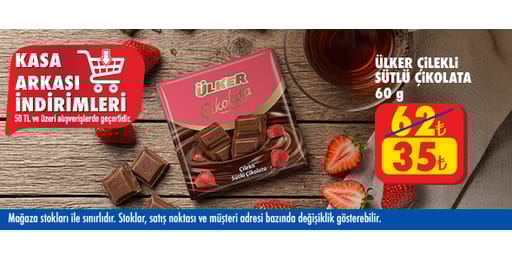 50 TL ve üzeri alışverişte 35.00 TL!